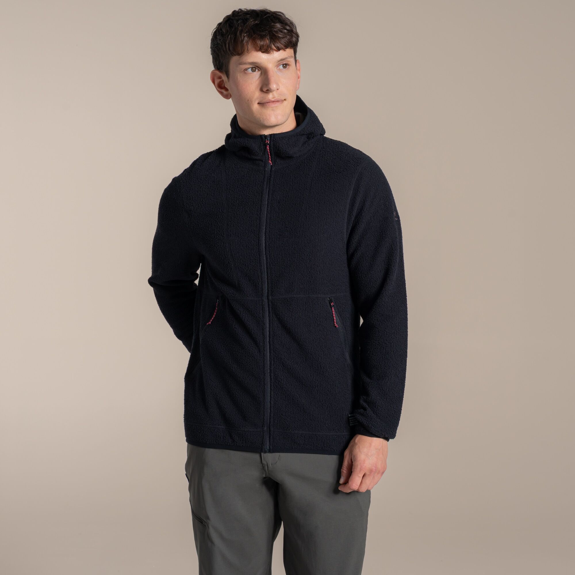 Craghoppers Men's Black Compresslite Hooded Fleece Jacket Size: S