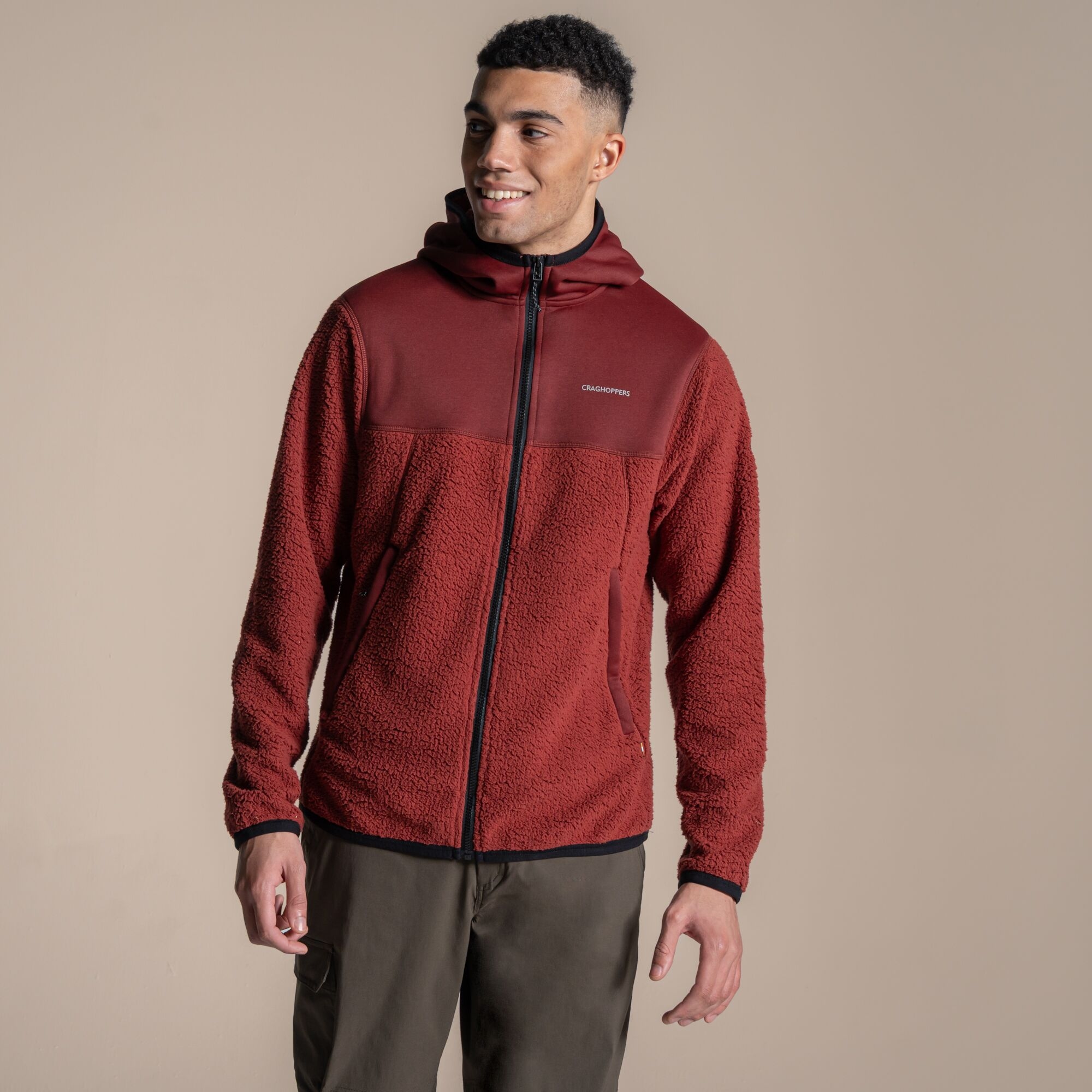 Craghoppers Men's Red Telesto Hooded Jacket Size: Xs