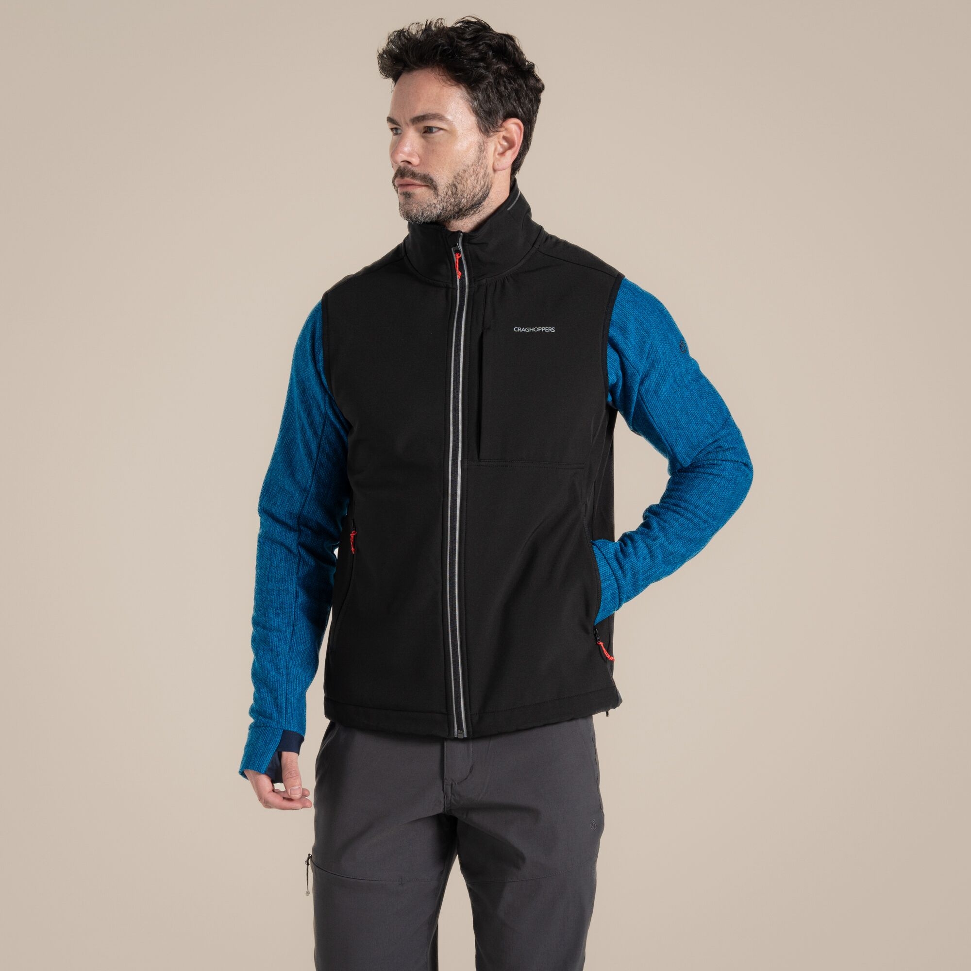 Craghoppers Men's Altis Softshell Vest: : :, Colour: Black Small - Outdoor Action - Image 3