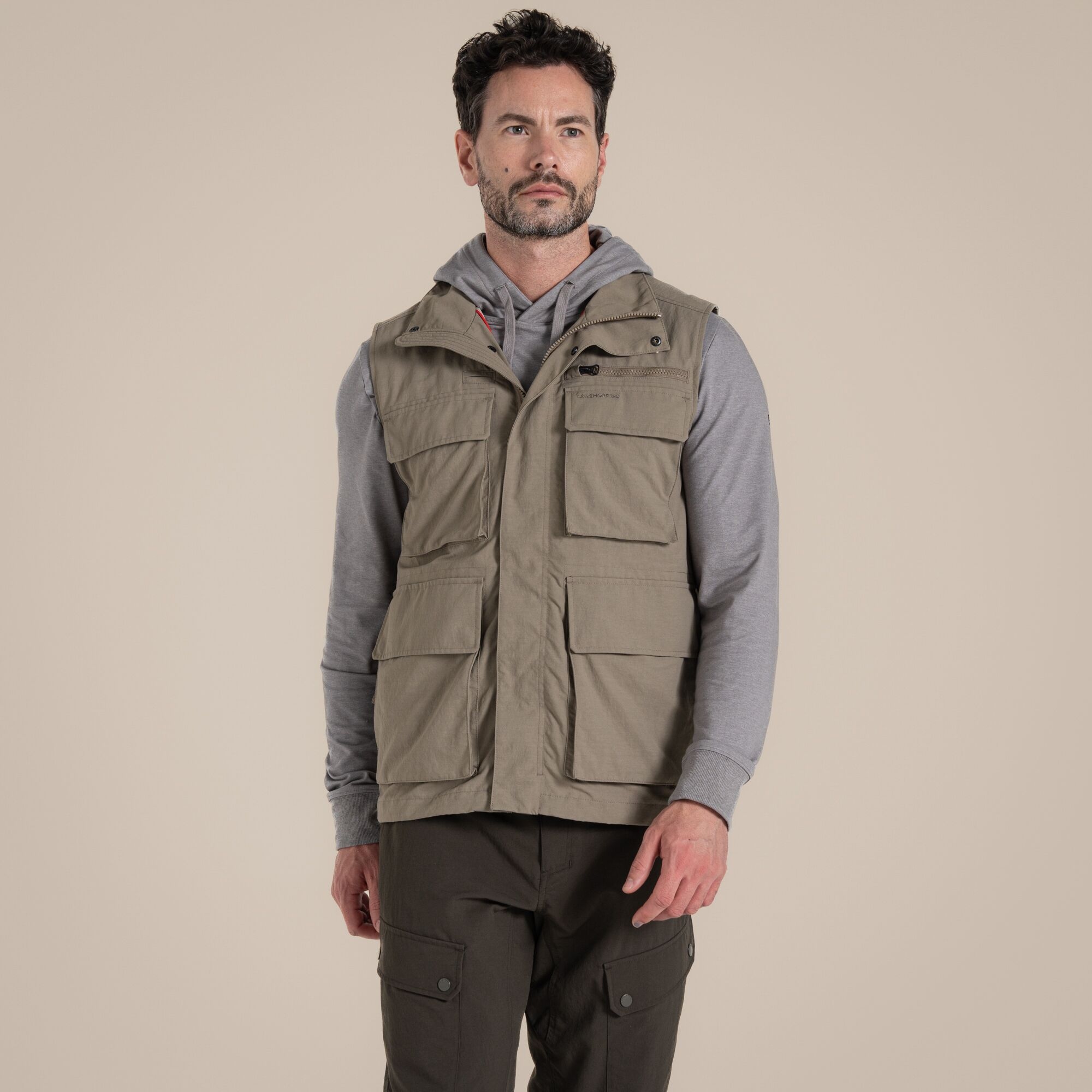 Craghoppers Men's Beige Nosilife Adventure Gilet Iv Size: L