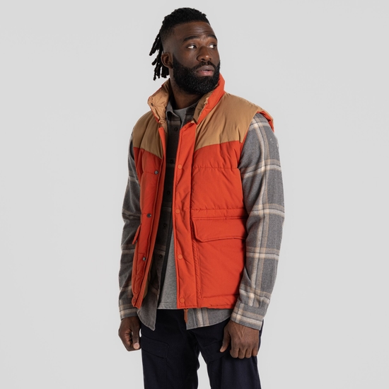 Men's Greysen Insulating Vest Carnelian Orange