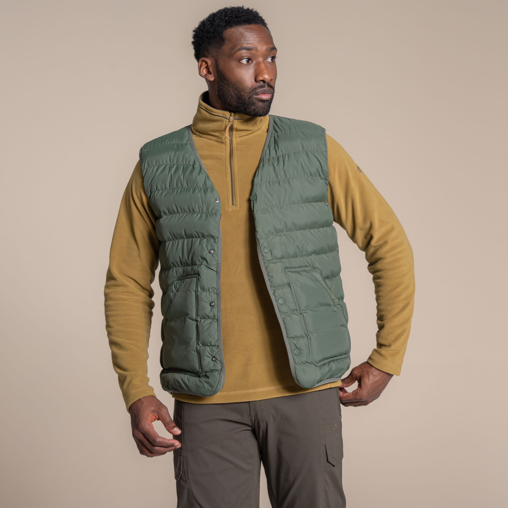 Craghoppers Men's Green National Trust Dalesway Insulating Vest Size: S