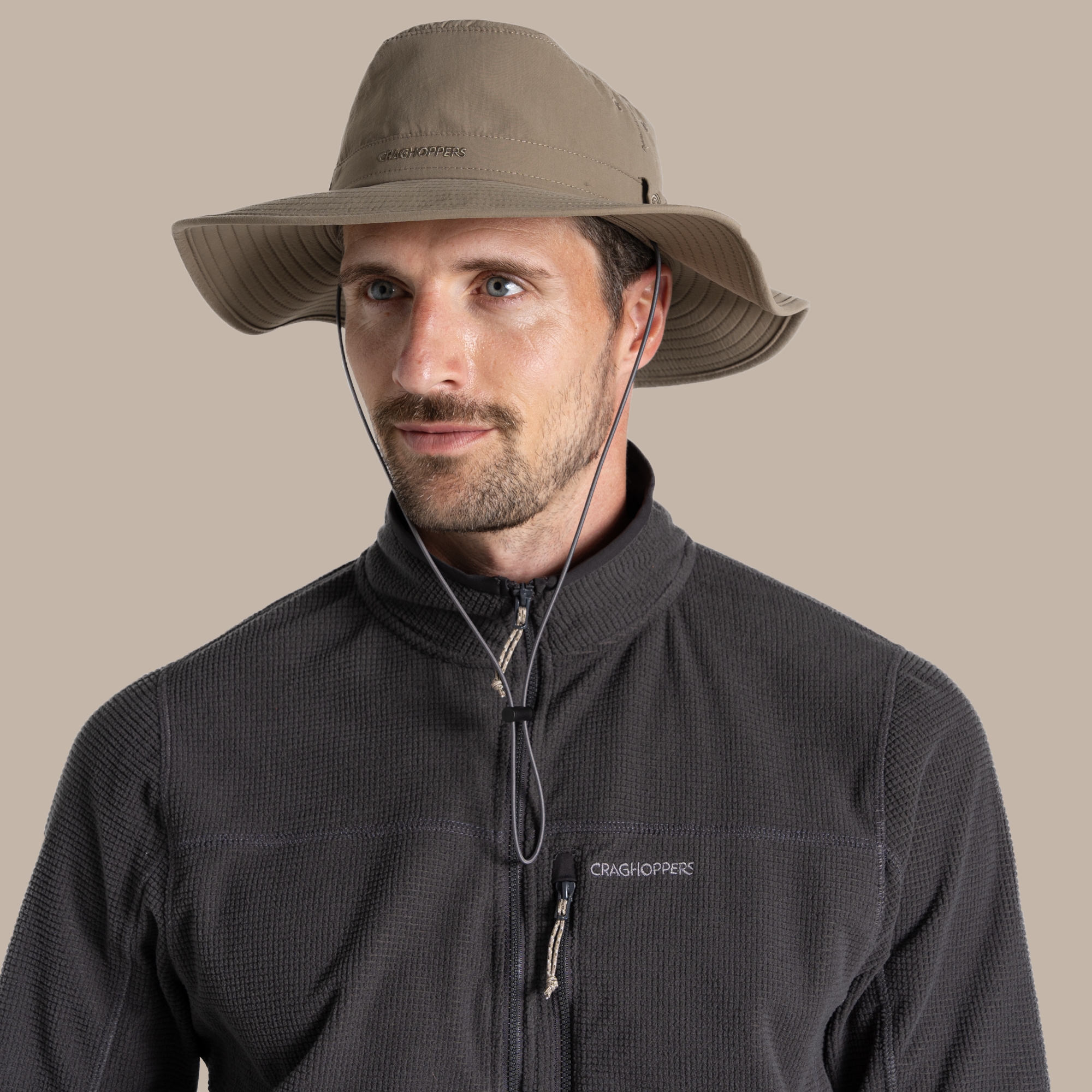 Craghoppers Unisex Beige Men's Nosilife Outback Hat Ii Size: S/M