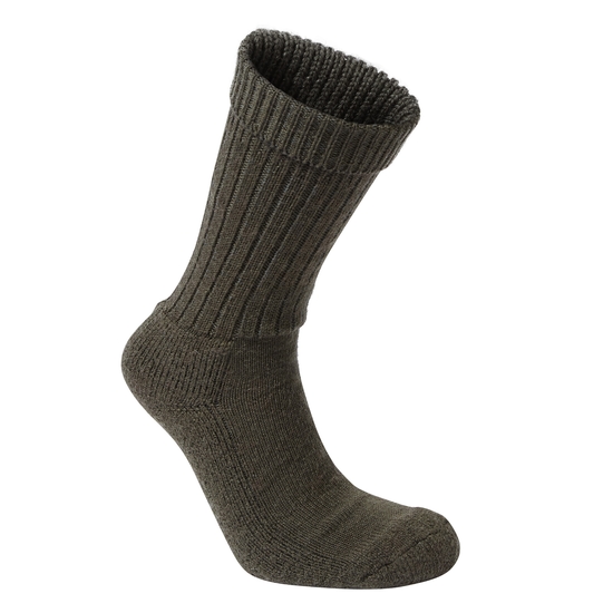 Men's Wool Hiker Sock Woodland Green Marl  