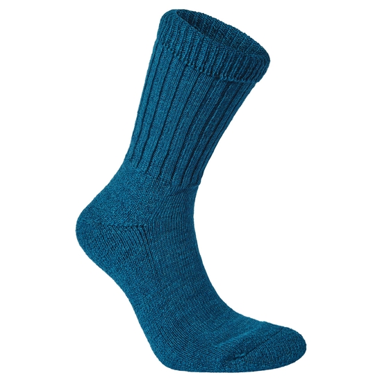 Men's Mens Wool Hiker Sock Poseidon Blue Marl