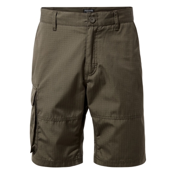 green hiking shorts