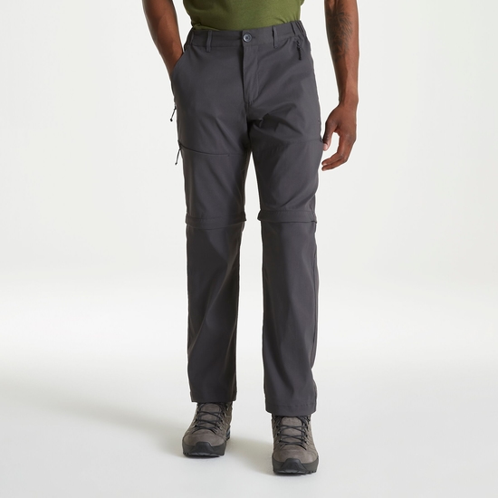 Men's Kiwi Pro II Convertible Trousers Dark Lead