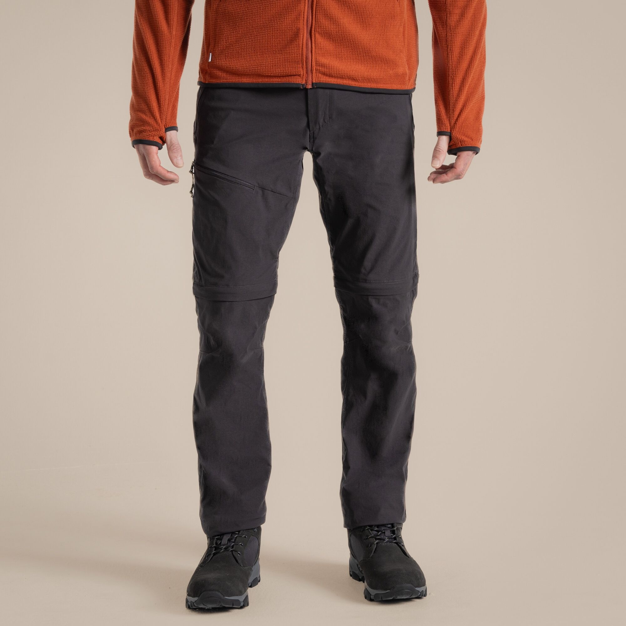 Craghoppers Men's Black Nosilife Pro Convertible Trouser Iii Size: 40L