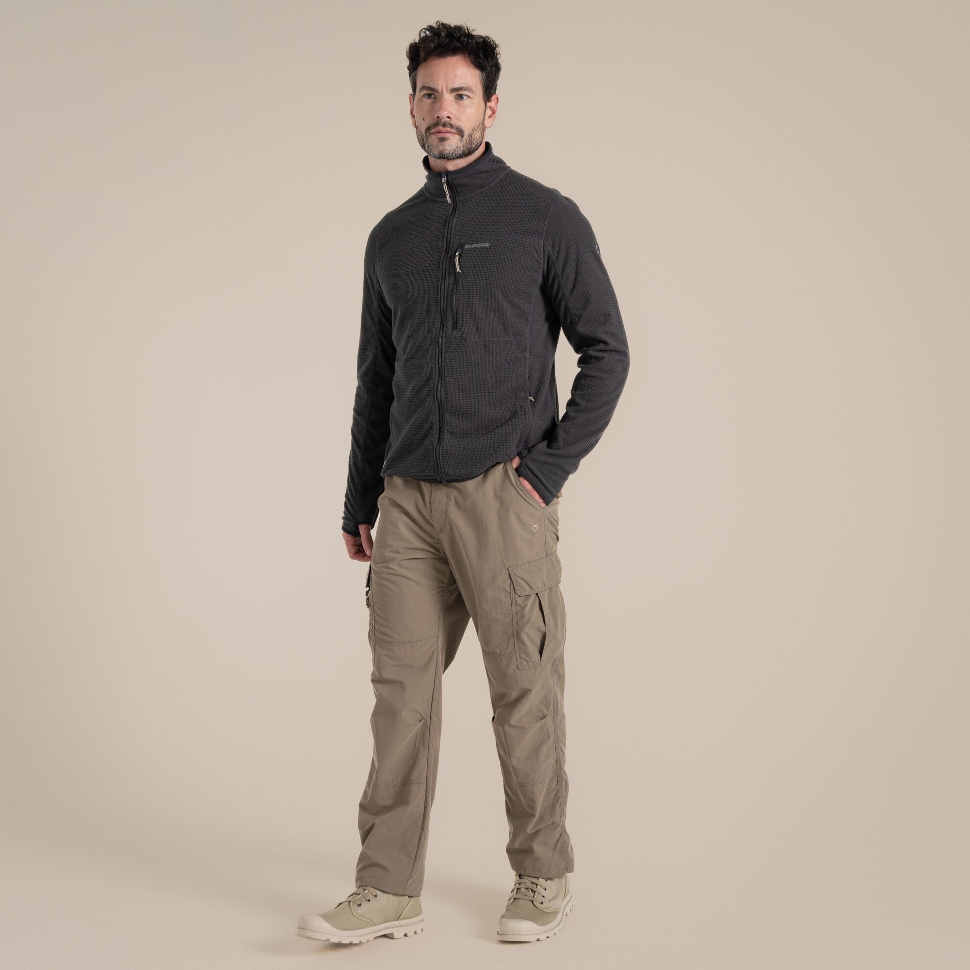 Craghoppers Men's Beige Nosilife Cargo Trouser Iii Size: 40R