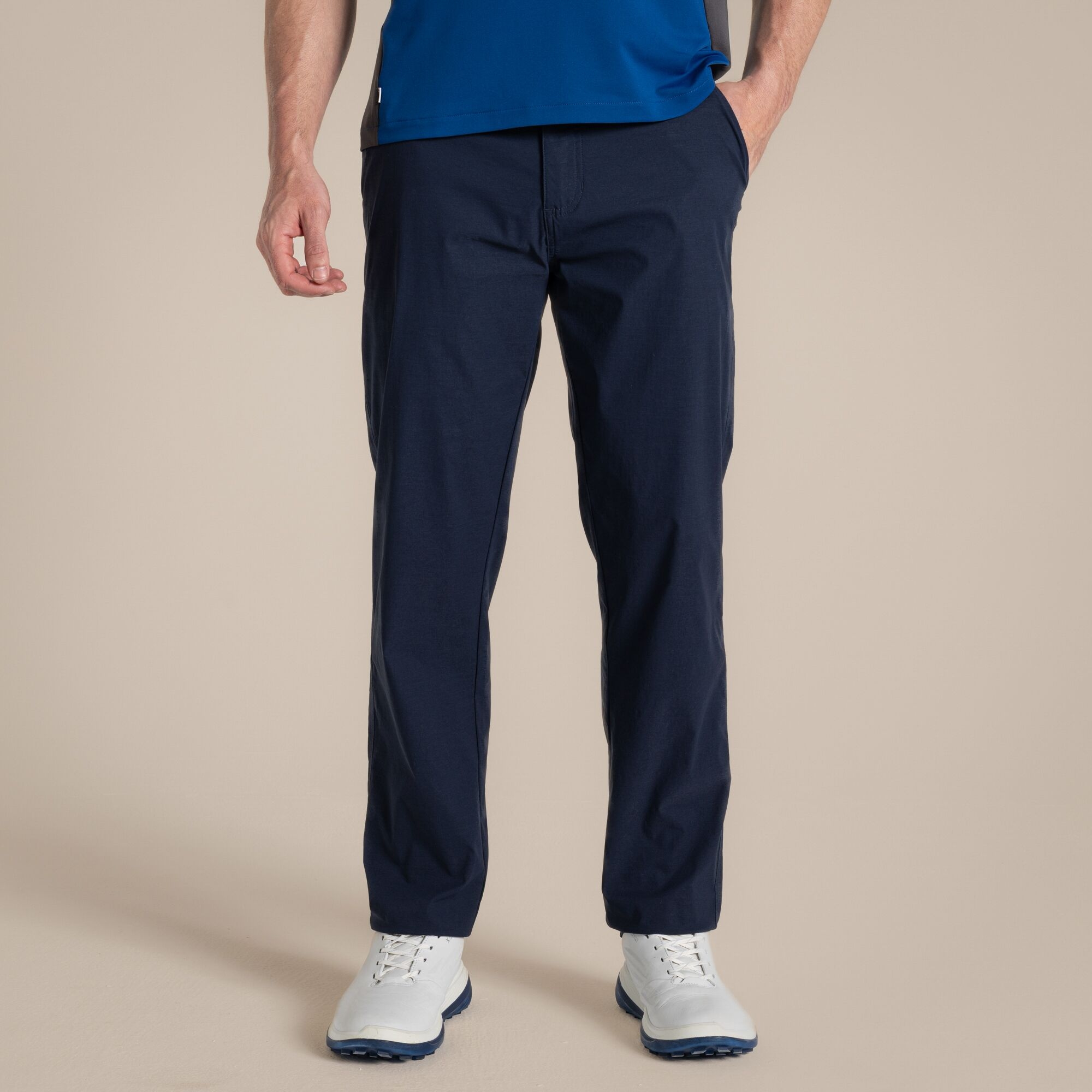 Craghoppers Men's Navy Nosilife Santos Trousers Ii Size: 44R