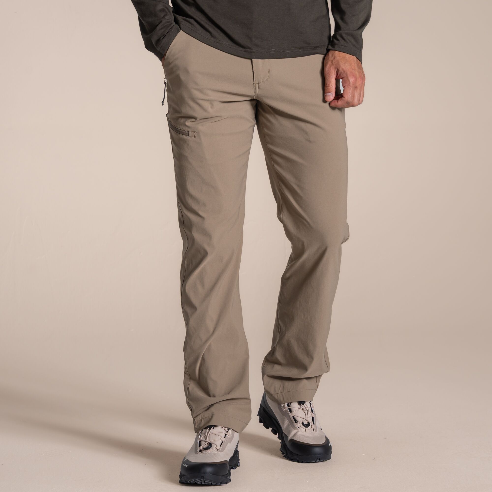 Craghoppers Men's Beige Kiwi Pro Iii Trousers Size: 32S - Image 1