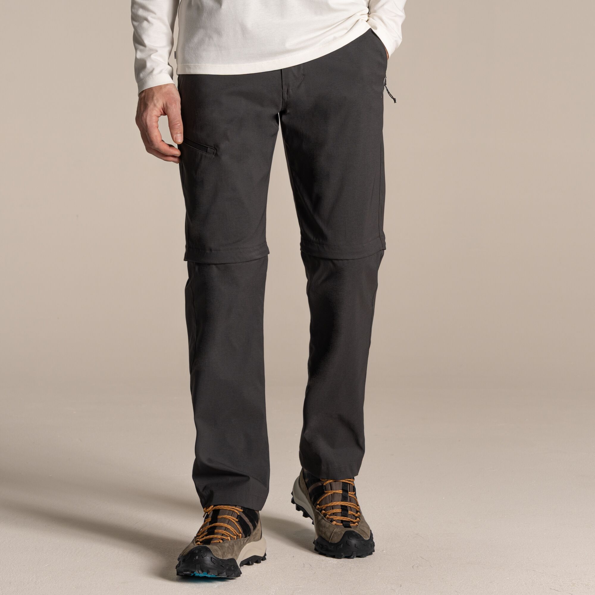 Craghoppers Men's Grey Kiwi Pro Iii Convertible Trousers Size: 32S