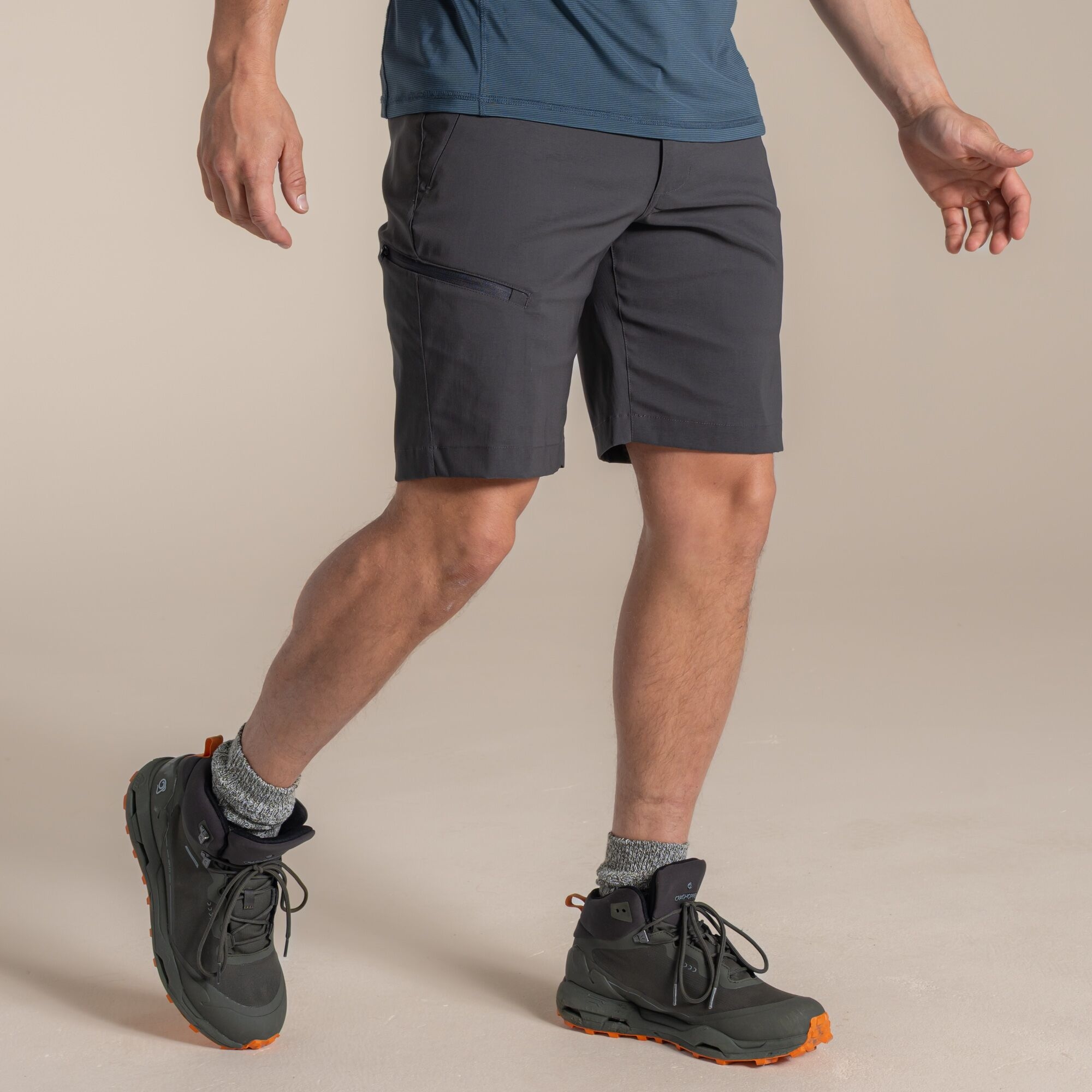 Craghoppers Men's Grey Kiwi Pro Iii Shorts Size: 36