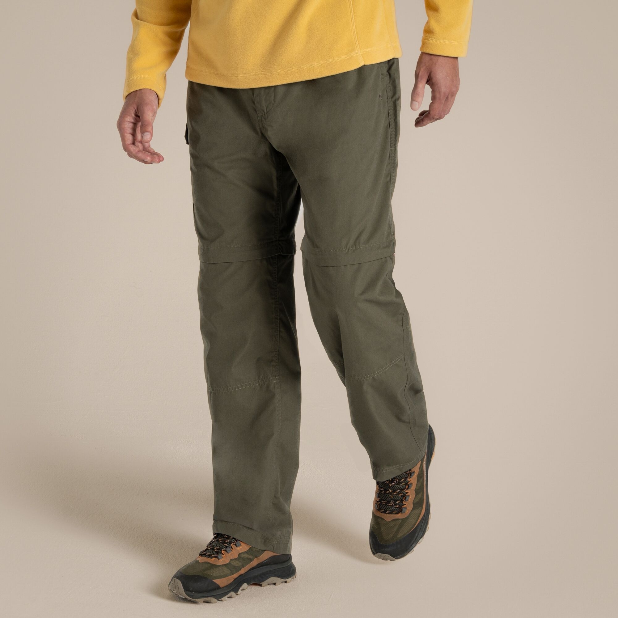 Craghoppers Men's Green Kiwi Convertible Trousers Size: 34R