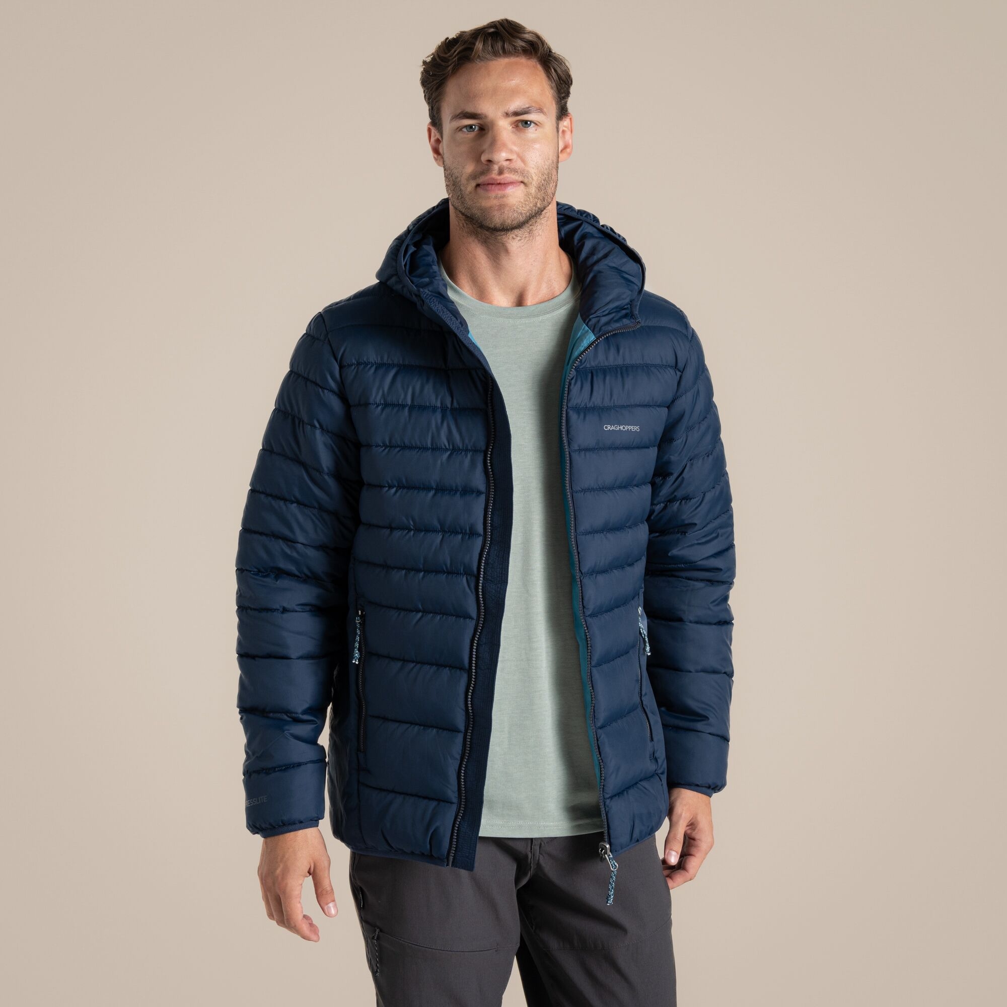 Craghoppers Men's Navy Compresslite Ix Hooded Insulating Jacket Size: Xxl