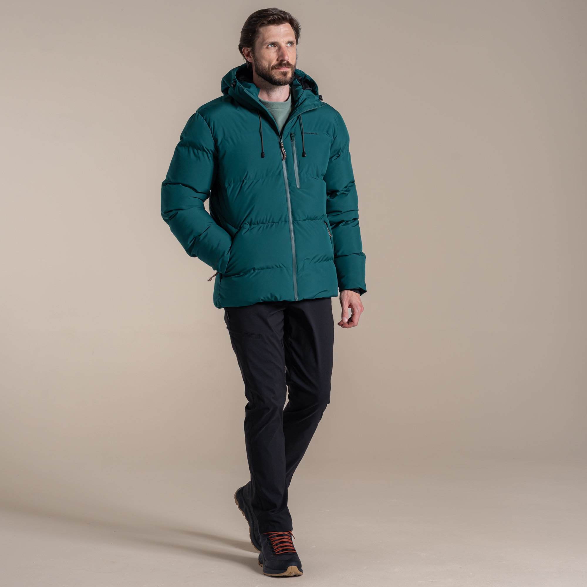 Craghoppers Men's Green Waterproof Mardale Hooded Jacket Size: Xxl
