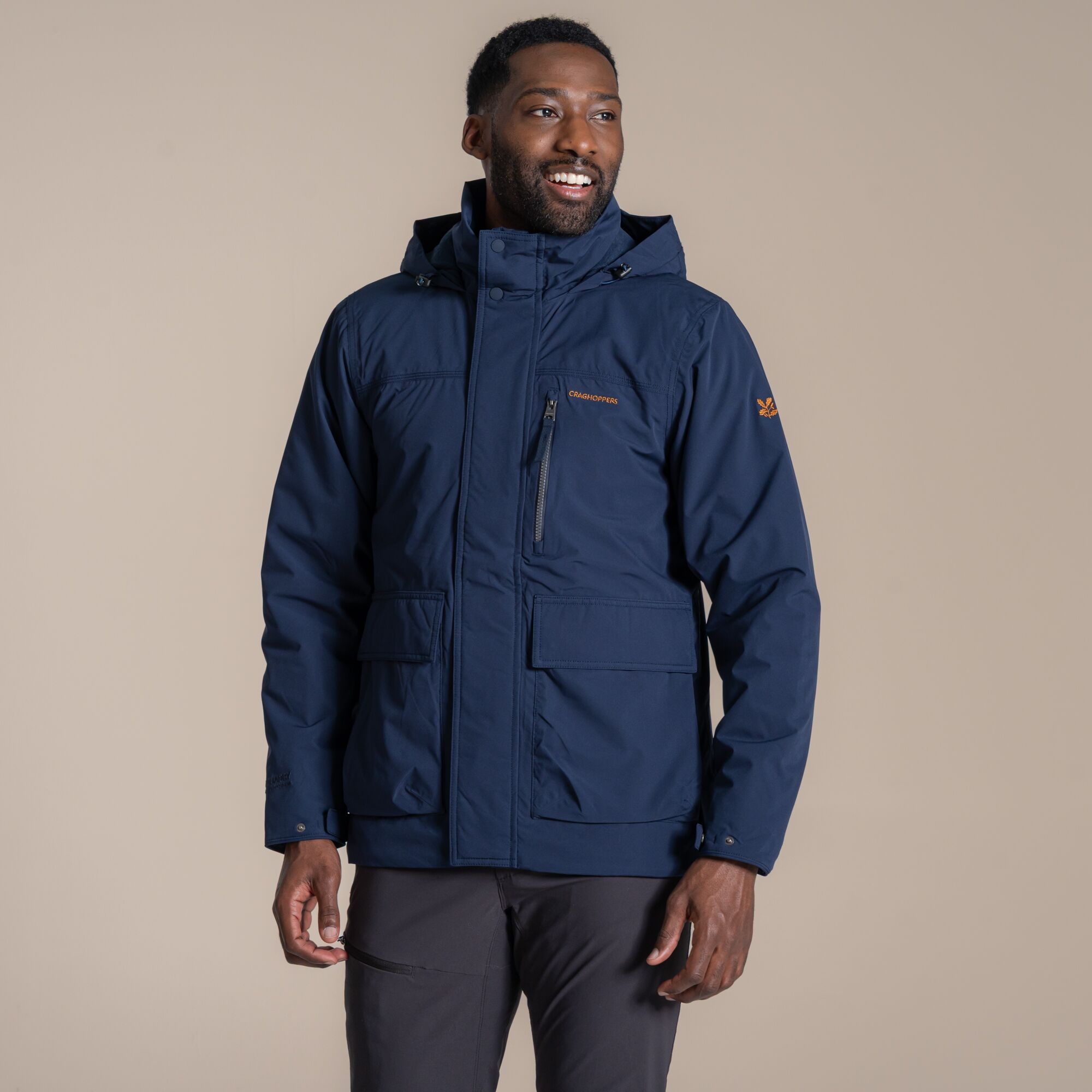 Craghoppers Men's Blue Waterproof National Trust Padley Jacket Size: Xxl