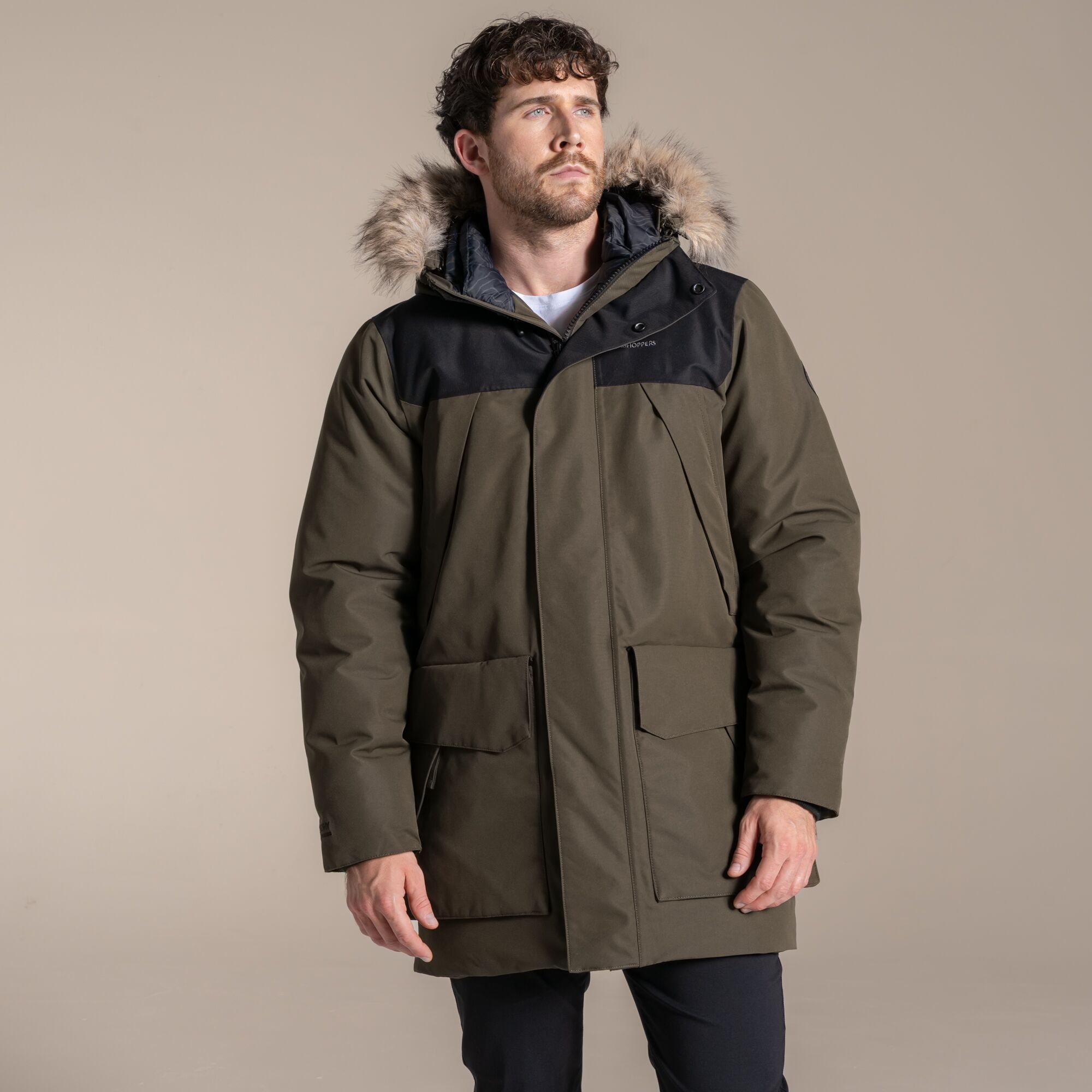 Craghoppers Men's Green Waterproof Bishorn Iv Jacket Size: S