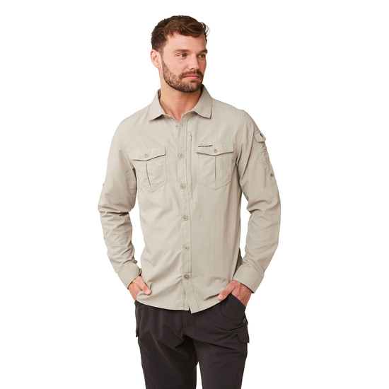 Men's Insect Shield® Adventure II Long-Sleeved Shirt Parchment