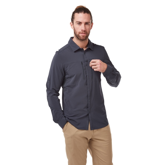 Men's NosiLife Pro IV Long Sleeved Shirt Steel Blue