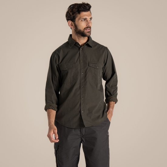Kiwi-Langarmshirt für Herren Woodland Green