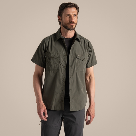 Kiwi-Kurzarmhemd für Herren Cedar