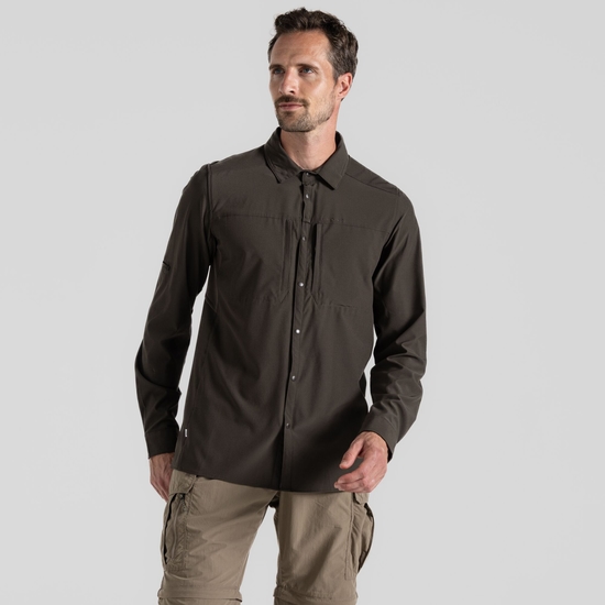 Men's NosiLife Pro Long Sleeved Shirt V Woodland Green