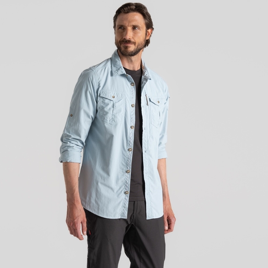 Men's NosiLife Adventure Long Sleeved Shirt III Niagara Blue