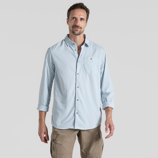 Men's NosiLife Nuoro Long Sleeved Shirt II Niagara Blue
