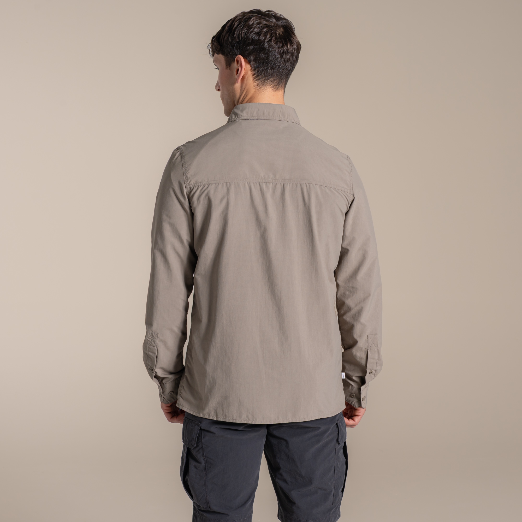 Craghoppers Men's Stone Nosilife Loukkos Long Sleeved Shirt In | : Medium - Image 2