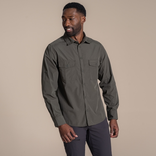 Men's Kiwi II Long Sleeved Shirt - Oatmeal | Craghoppers
