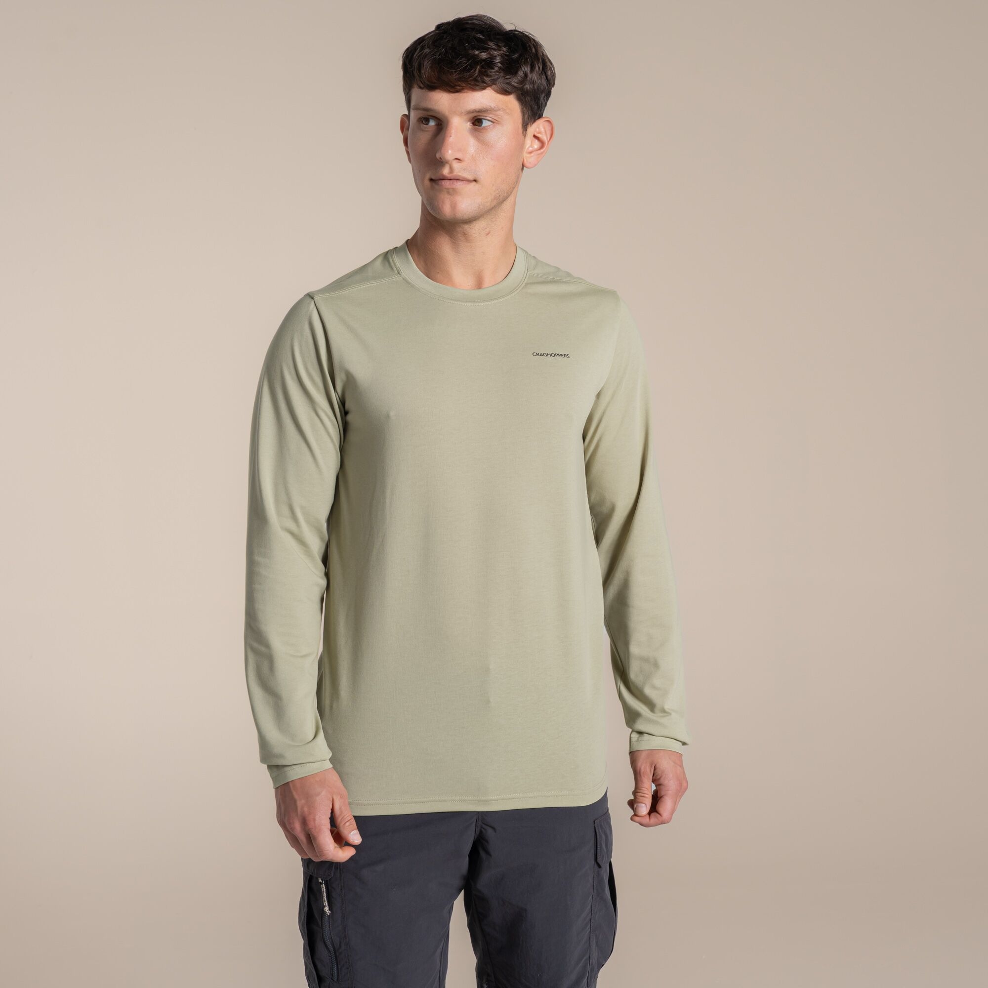 Craghoppers Men's Green Nosilife Abel Long Sleeved T-Shirt Size: L