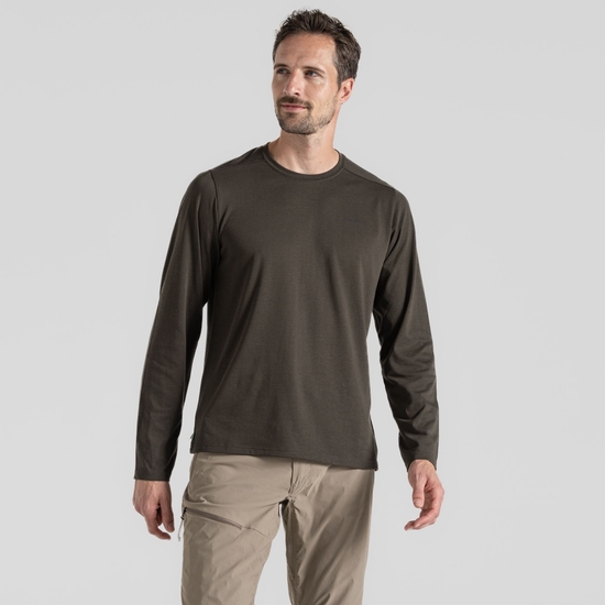 Men's Nosilife Abel Long Sleeved T-Shirt Woodland Green