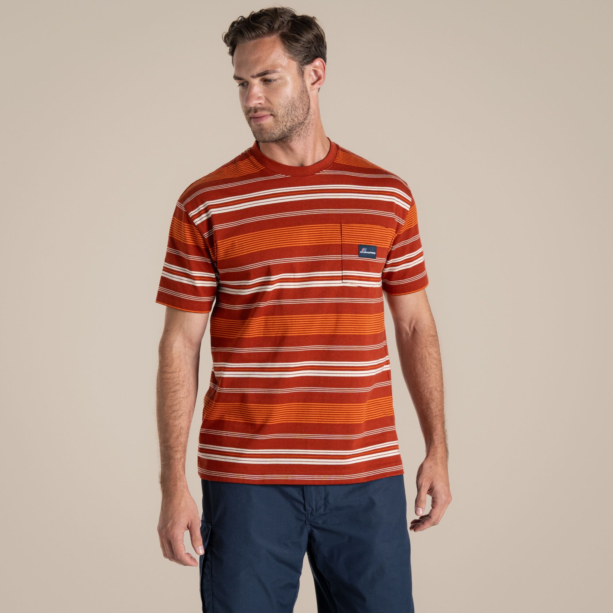 Craghoppers Men's Red Pointer Short Sleeved T-Shirt Size: L - Image 1