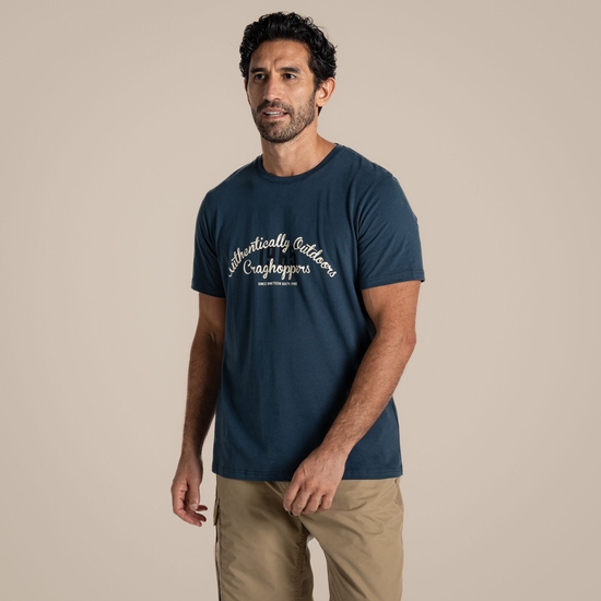 Men's Lucent II Short Sleeved T-Shirt Blue Stone