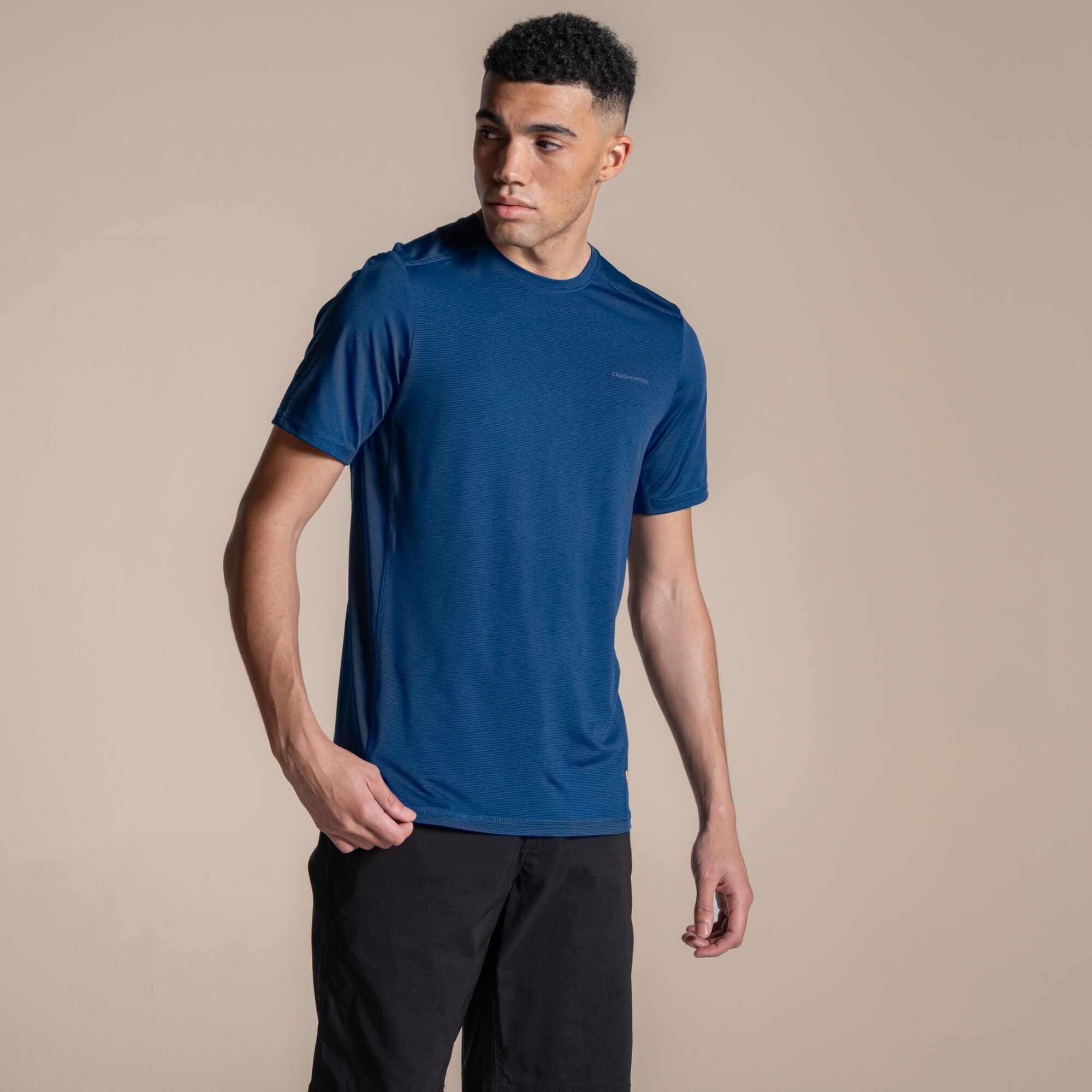 Craghoppers Men's Blue Charon Ii Short Sleeve T-Shirt Size: S