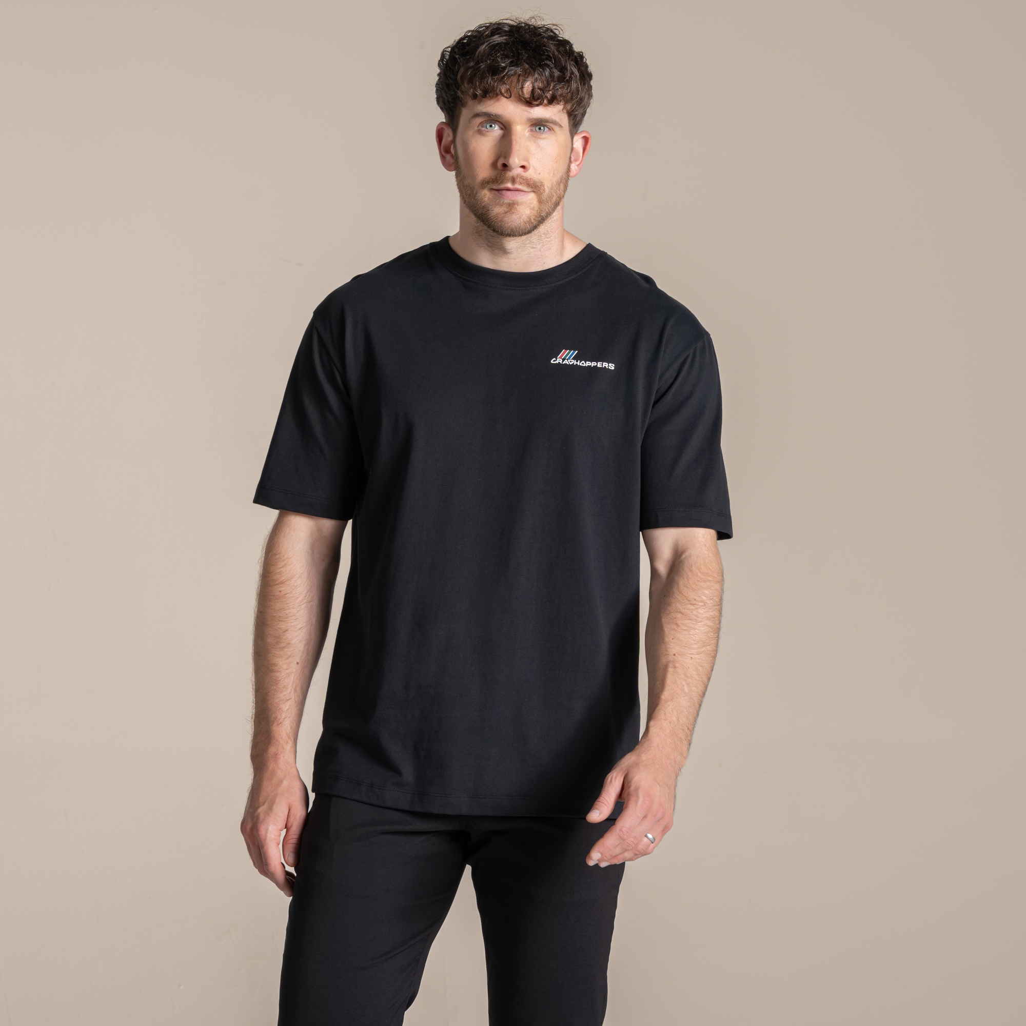Craghoppers Men's Black Lucent Iii Short Sleeved T-Shirt Size: M