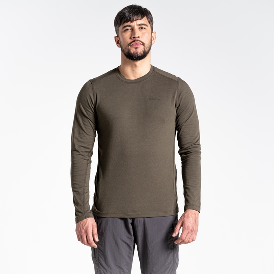 Men's NosiLife Talen Long Sleeved T-Shirt Woodland Green