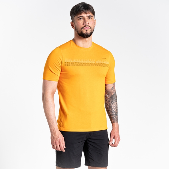 Men's Dynamic Short Sleeved T-Shirt Magma Orange
