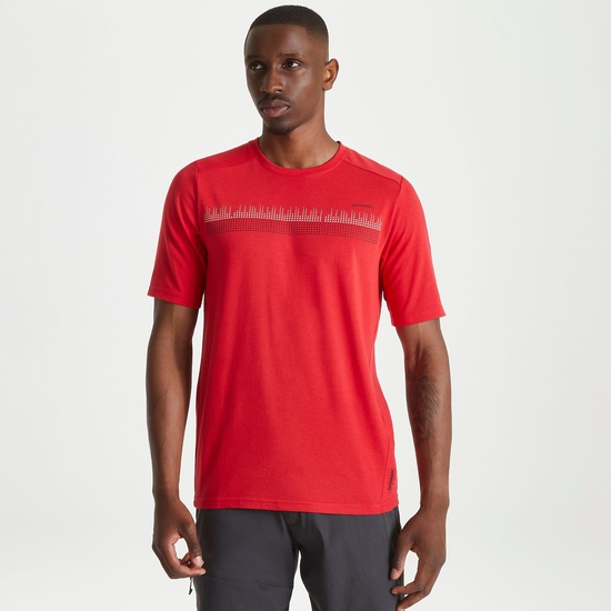 Men's Dynamic Short Sleeved T-Shirt Sriracha Red