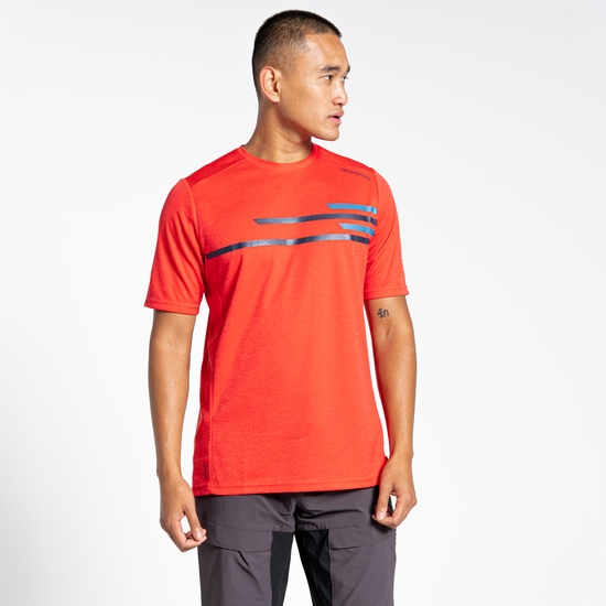 Men's NosiLife Pro Active Short Sleeved T-Shirt Lava Red