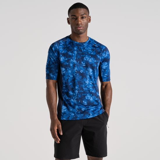 Men's Dynamic Pro Short Sleeved T-Shirt Bolt Blue Print