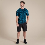 Dark Aegean Blue Print