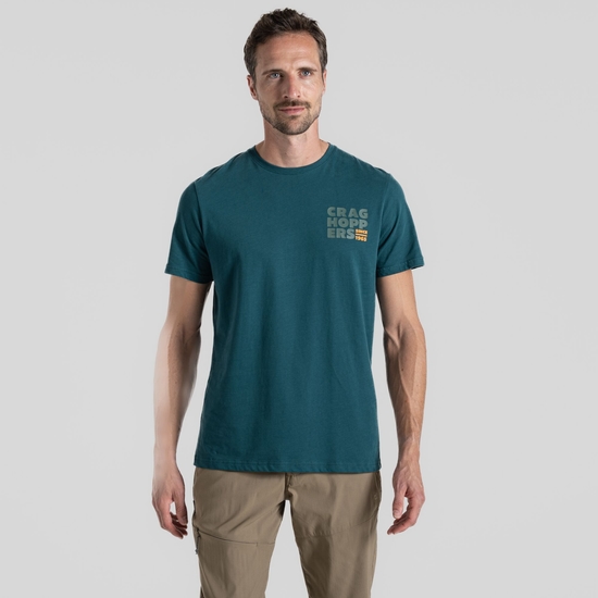 Men's Lucent Short Sleeved T-Shirt Deep Ocean Green