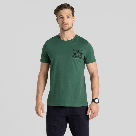 Men's Lucent Short Sleeved T-Shirt Evergreen Authentic