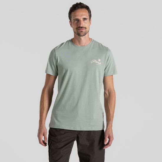Men's Lucent Short Sleeved T-Shirt Lichen Green