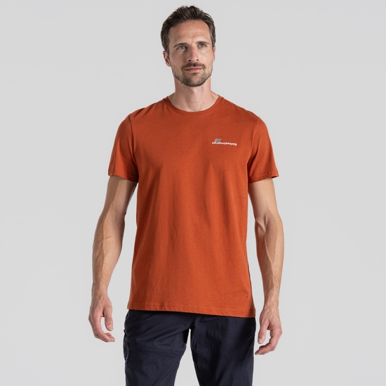 Men's Lucent Short Sleeved T-Shirt Red Beach