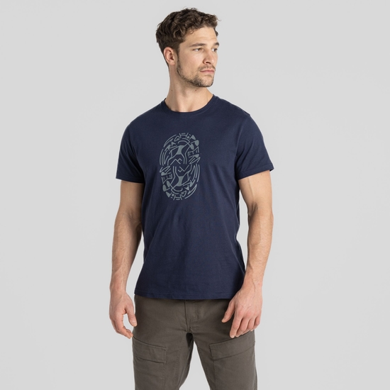 Men's Lucent Short Sleeved T-Shirt Blue Navy Tribe