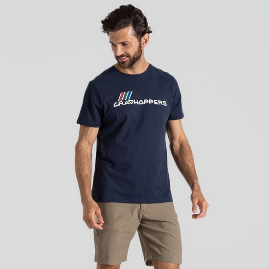 Men's Lucent Short Sleeved T-Shirt Blue Navy Large Archive