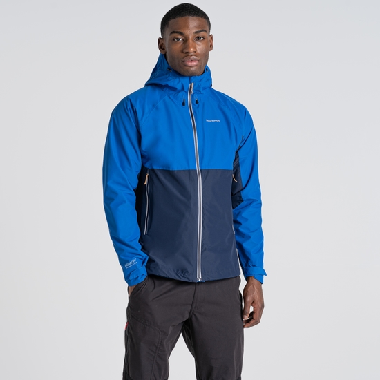 Men's Waterproof Atlas Jacket Bolt Blue / Blue Navy